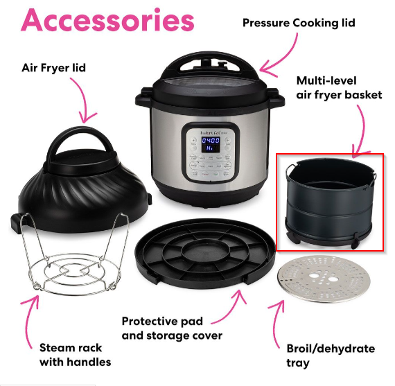 Instant Pot Duo Crisp 7,6L Airfryer-mand