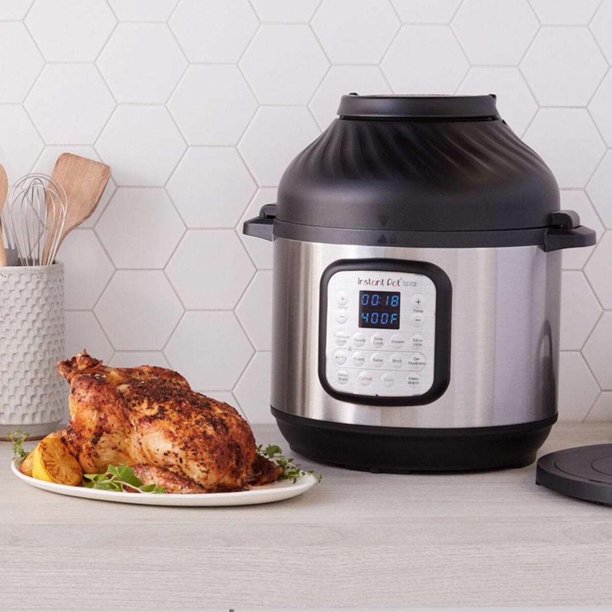 Instant Pot Duo Crisp 7,6 l Multikocher mit Heißluftfritteuse