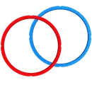 Instant Pot Sealing Ring Seal for 5.7 Liter Instant Pot (2 Pack, Red, Blue)