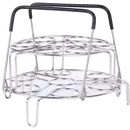 Ziva 2-laags RVS Eieren stoomrek met hittenbestendige handgrepen