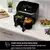 Instant Vortex Plus Dual ClearCook 7,6 Liter Heißluftfritteuse (schwarz)