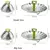 Ziva Foldable stainless steel steam rack 9-inch (S)