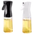 Ziva Öl-Sprühflasche aus Glas, 220 ml, 2er-Pack, Weiß + Schwarz