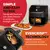Instant Vortex Plus ClearCook schwarz 5,7 Liter (6 Qt) Heißluftfritteuse