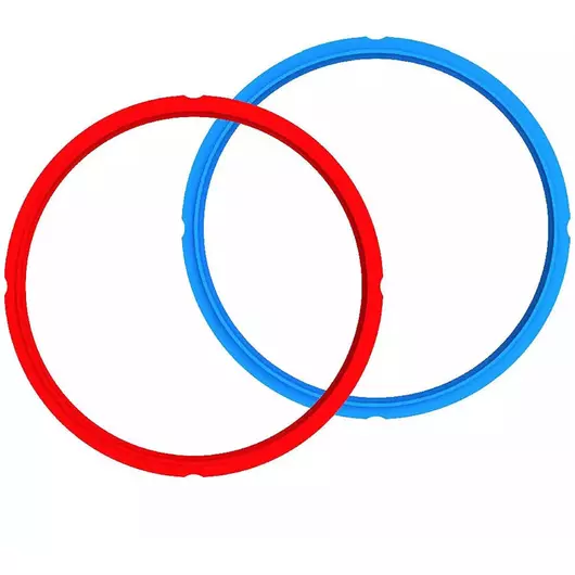 Instant Pot afdichtring seal voor 5,7 liter (2 stuks, rood, blauw)