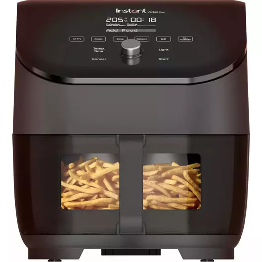 Instant Vortex Plus ClearCook schwarz 5,7 Liter (6 Qt) Heißluftfritteuse