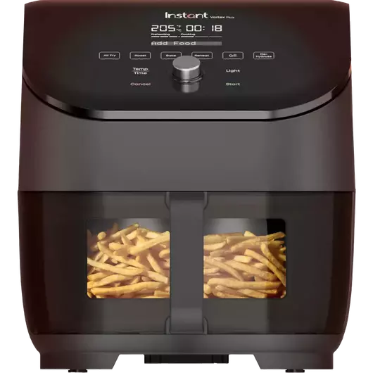 Instant Vortex Plus ClearCook schwarz 5,7 Liter (6 Qt) Heißluftfritteuse
