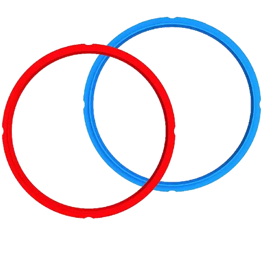 Instant Pot Dichtringdichtung für 7,6 Liter Instant Pot (2 Stück, rot, blau)