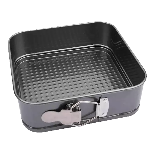 Ziva quadratische Backform mit Feder (20 x 20 x 6,5 cm)