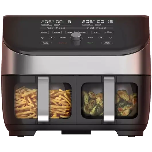 Instant Vortex Plus Dual ClearCook Friteuse à Air 7,6L (Inox)